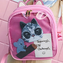 Load image into Gallery viewer, Lovely Cat Ear Leather Backpack