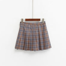 Load image into Gallery viewer, High Waist Plaid Pleated Skirt