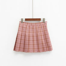 Load image into Gallery viewer, High Waist Plaid Pleated Skirt