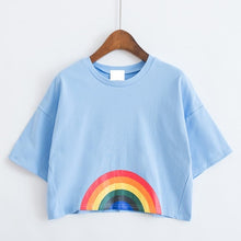 Load image into Gallery viewer, Printed Rainbow Cute T-shirt