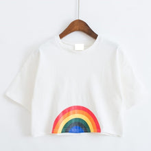 Load image into Gallery viewer, Printed Rainbow Cute T-shirt