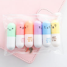 Load image into Gallery viewer, 6 Pcs Kawaii Medicine Highlighters