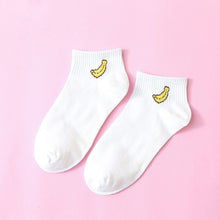 Load image into Gallery viewer, Cute Banana Peach Strawberry Socks