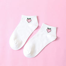 Load image into Gallery viewer, Cute Banana Peach Strawberry Socks