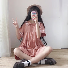 Load image into Gallery viewer, Summer Loose Short-Sleeved Dresses