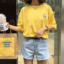 Load image into Gallery viewer, New Cute Banana Milk T-shirt
