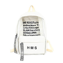 Load image into Gallery viewer, Transparent Yellow Travel Backpack