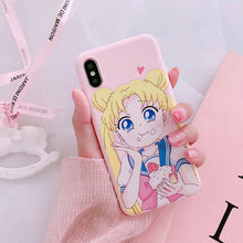 Load image into Gallery viewer, Pink Kawaii Sailor Moon Case