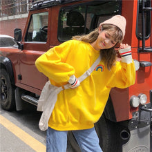 Load image into Gallery viewer, Korean Solid Color Rainbow Sweater