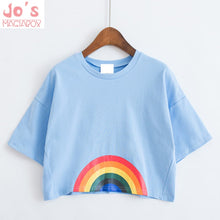 Load image into Gallery viewer, Printed Rainbow Cute T-shirt