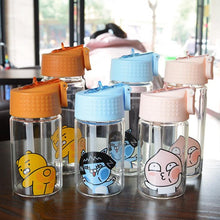 Load image into Gallery viewer, Kakao Friends Glass Water Bottles