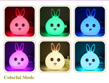 Load image into Gallery viewer, Led Night Light Silicon Rabbit Lamp