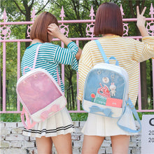 Load image into Gallery viewer, Transparent Kawaii Japanese Backpaks