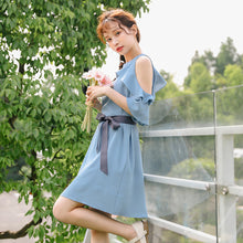 Load image into Gallery viewer, Sweet Sexy Blue Summer Dress