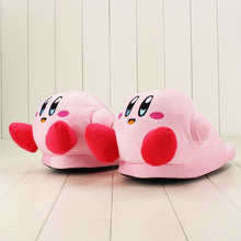 Load image into Gallery viewer, 32cm Anime Kirby Pink Plush Slippers