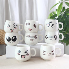 Load image into Gallery viewer, 320ml White Face Mugs Ceramic Cup