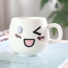 Load image into Gallery viewer, 320ml White Face Mugs Ceramic Cup