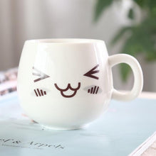 Load image into Gallery viewer, 320ml White Face Mugs Ceramic Cup