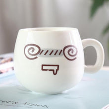 Load image into Gallery viewer, 320ml White Face Mugs Ceramic Cup