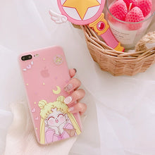 Load image into Gallery viewer, Pink Kawaii Sailor Moon Case