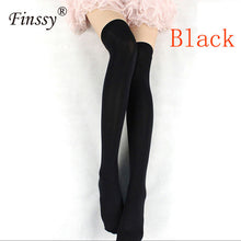 Load image into Gallery viewer, Japanese Velvet Thigh Socks