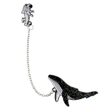 Load image into Gallery viewer, Whales Cosmic Space Astronaut Brooches