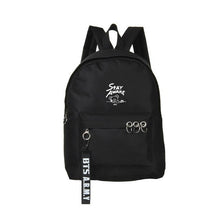 Load image into Gallery viewer, BTS Kpop Black Backpack