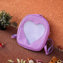 Load image into Gallery viewer, Candy Transparent Heart Shape Backpack