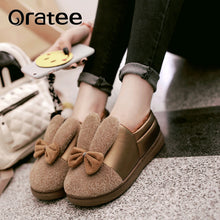 Load image into Gallery viewer, Kawaii Winter Rabbit-Ear Shoes