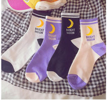 Load image into Gallery viewer, Japanese Bright Moon Socks