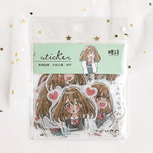 Load image into Gallery viewer, 40 Pcs Anime Girl Sticker Package