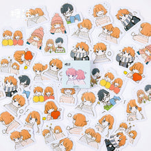 Load image into Gallery viewer, 45pcs Cartoon Mini Paper Sticker Package