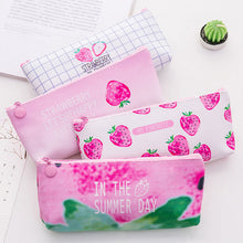 Load image into Gallery viewer, Kawaii Cute Pink Strawberry Pencilcase