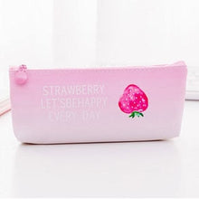 Load image into Gallery viewer, Kawaii Cute Pink Strawberry Pencilcase