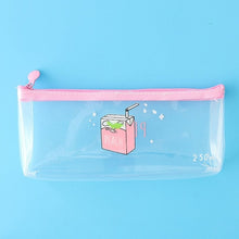 Load image into Gallery viewer, Transparent Peach Milk Pencil Case