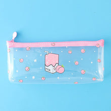 Load image into Gallery viewer, Transparent Peach Milk Pencil Case
