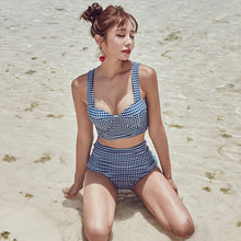 Load image into Gallery viewer, Newest Plaid Two Pieces Bikini